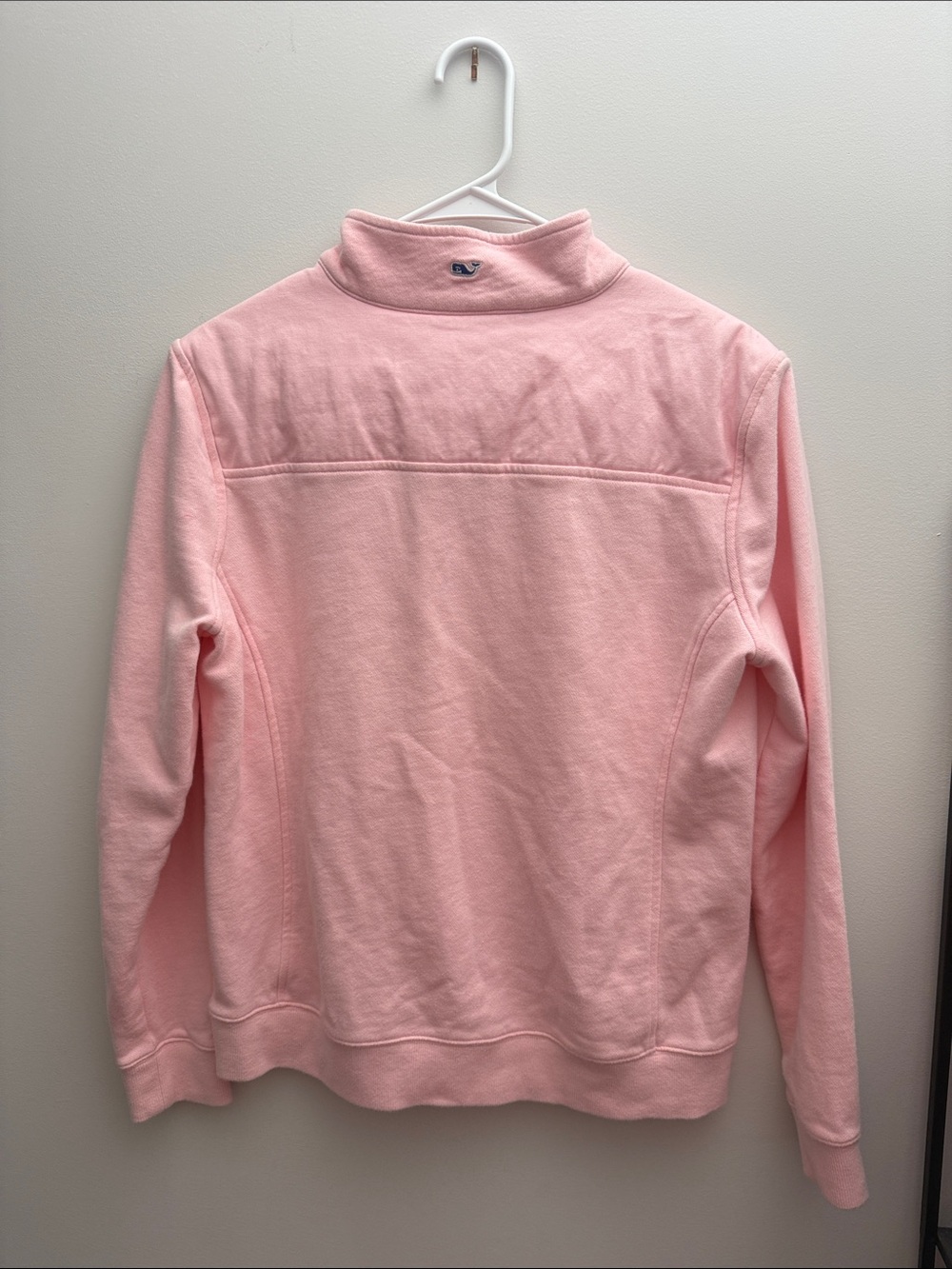 Vineyard Vines Light Pink Quarter-Zip Fleece Pullover - Picture 3 of 5